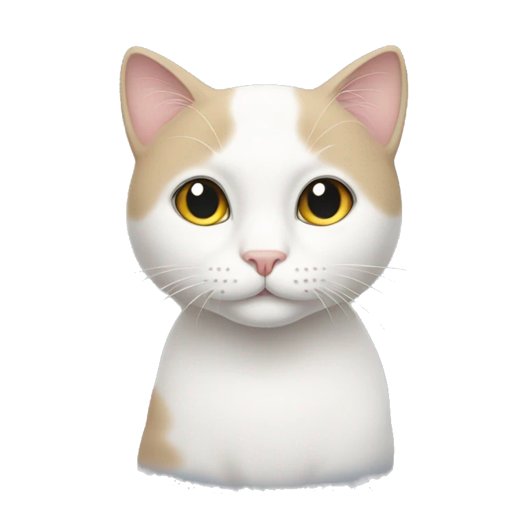 Whit cat  emoji