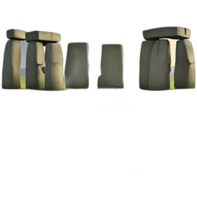 Smiling stonehenge emoji