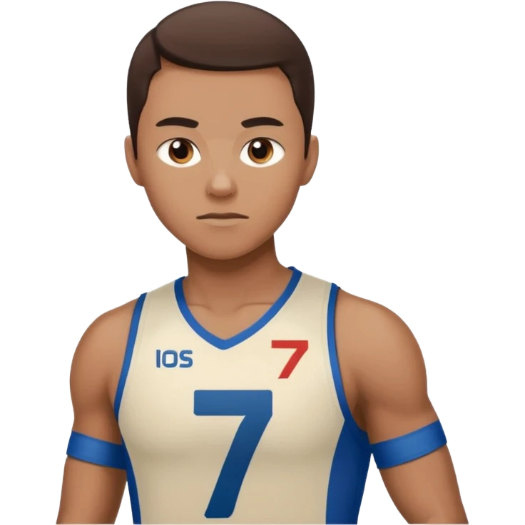 Number 7 Printed Athlete emoji