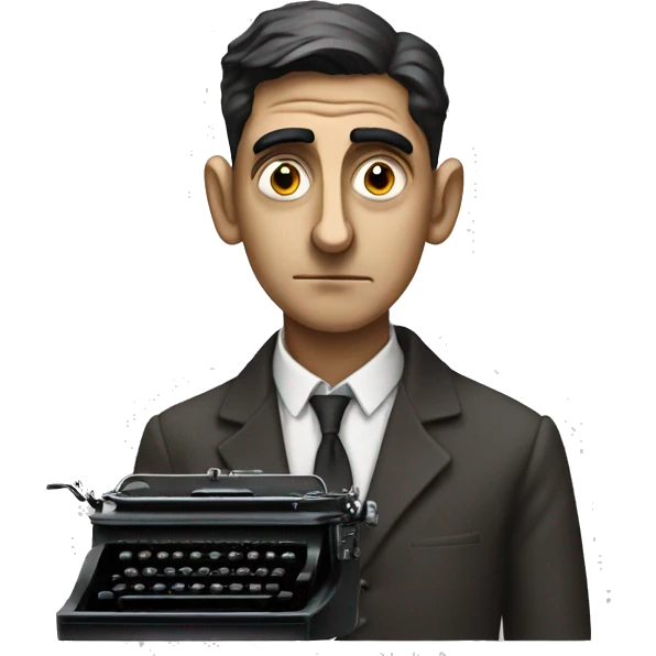 Kafka with typewriter emoji