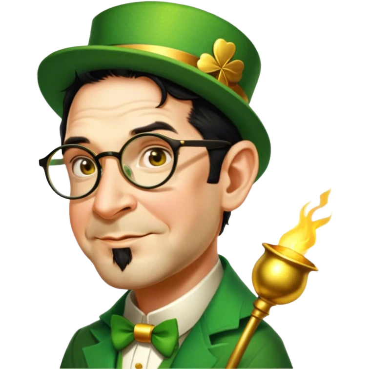 Celebratory Leprechaun emoji