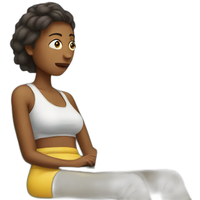 woman low energy emoji