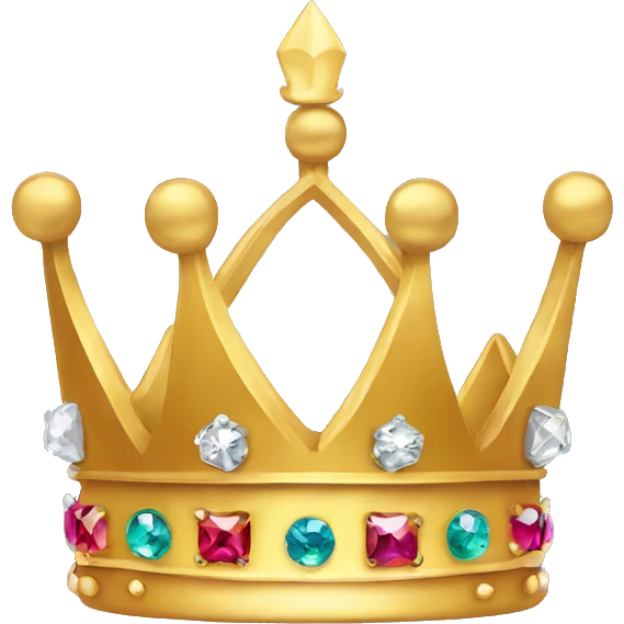 Crown with jewels emoji