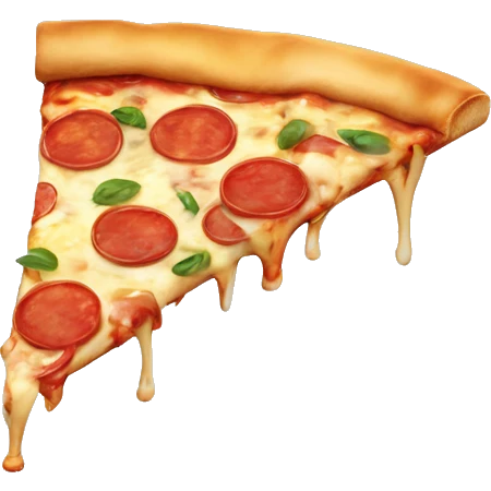 sawave pizza slice with legs, hands and a face and a cool googles emoji
