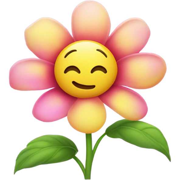 Cute flower emoji
