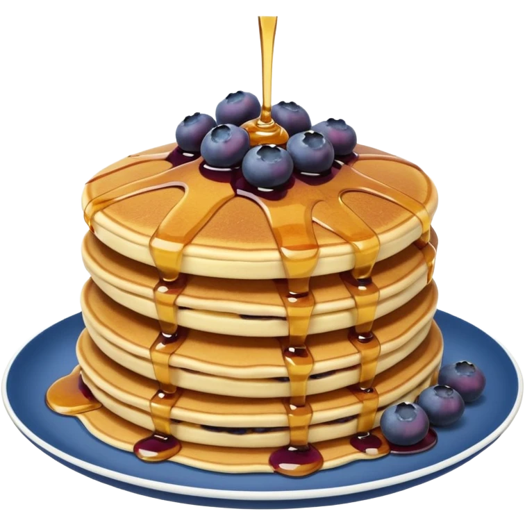 Blueberry pancake emoji