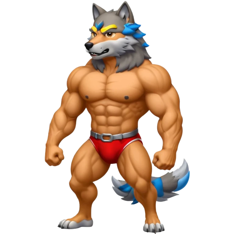 Muscle wolf  emoji