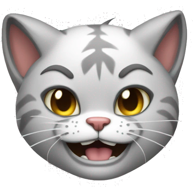 Pumped up cat emoji