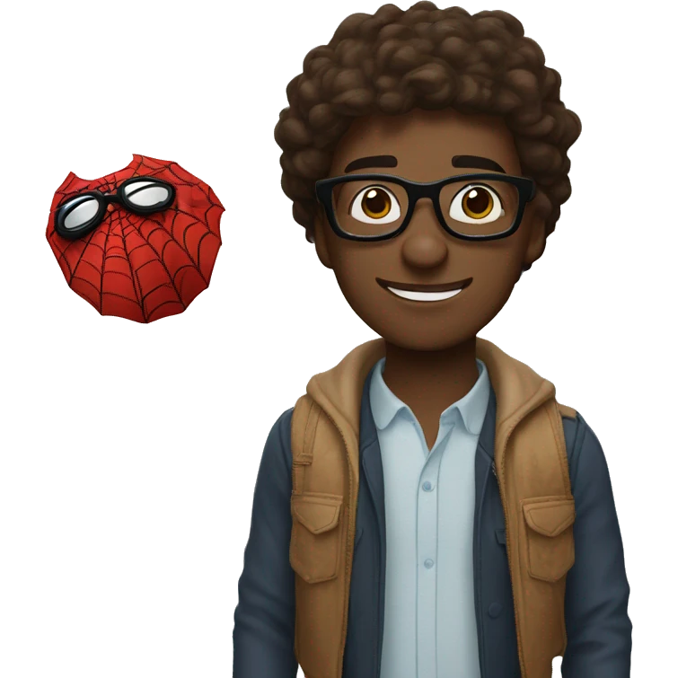 Spider-Man with glasses emoji