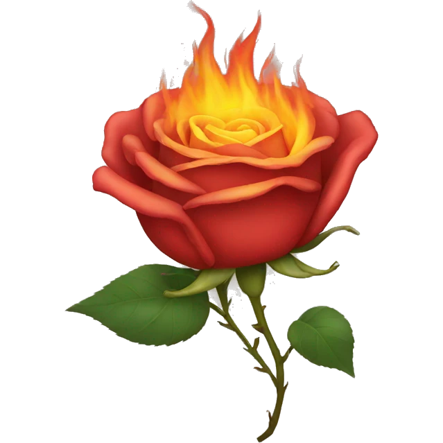 BURNING ROSE emoji