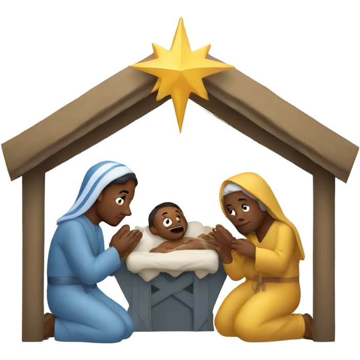 Nativity scene emoji