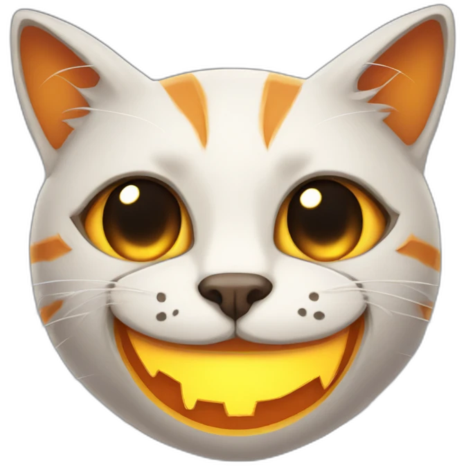 jack-o-lantern cat emoji