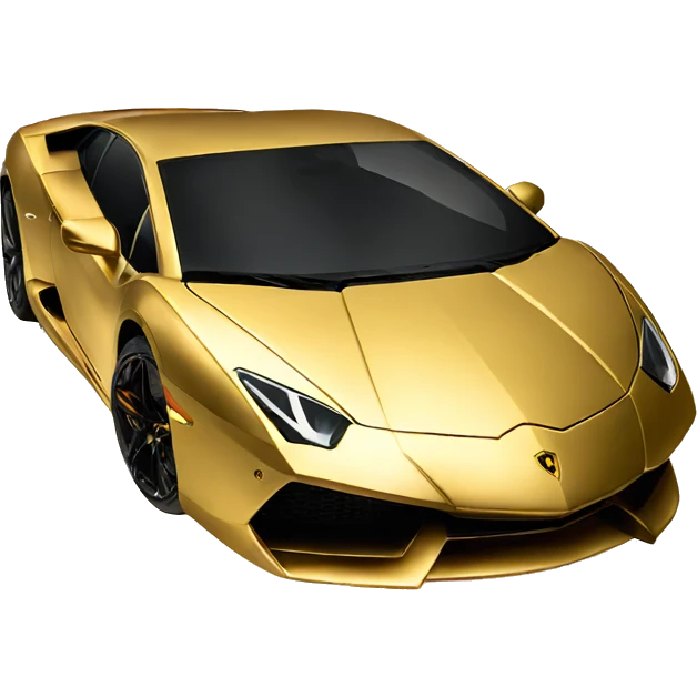 gold lamborghini emoji