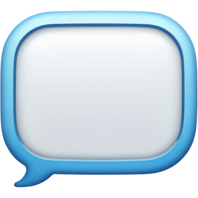 blank message bubble emoji