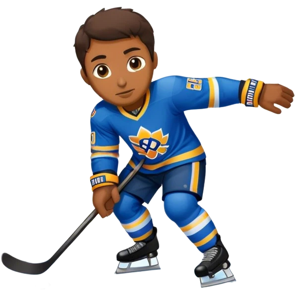 Socca player on ice emoji