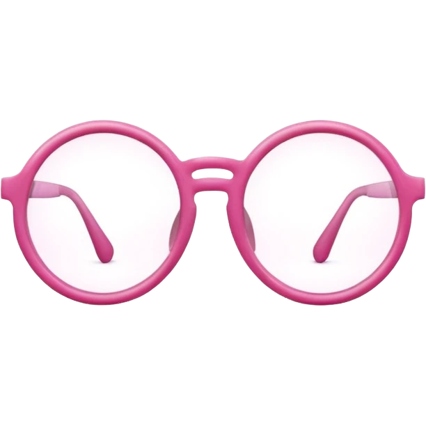  a pink glasses emoji