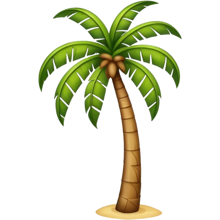 outline of a palm tree emoji