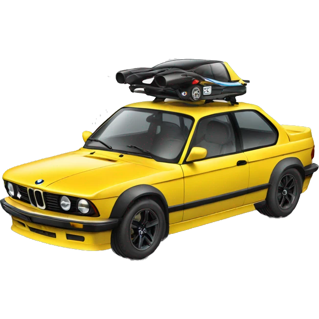 Stunt driver car BMW emoji