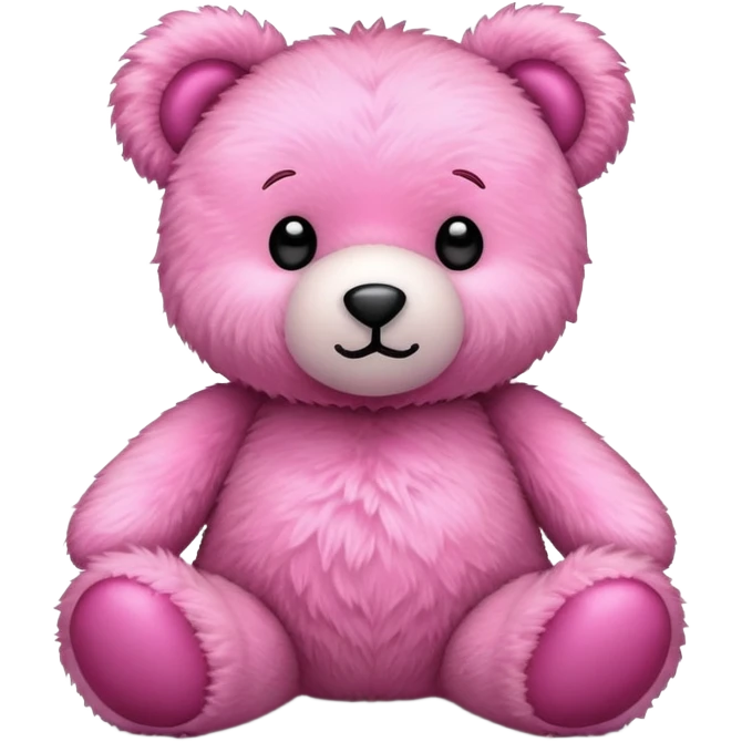 Pink teddy bear toy emoji