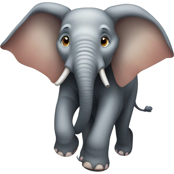 A flying elephant  emoji