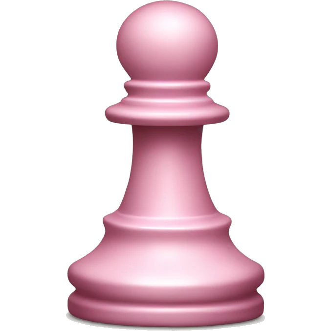 A light pink chess pawn emoji