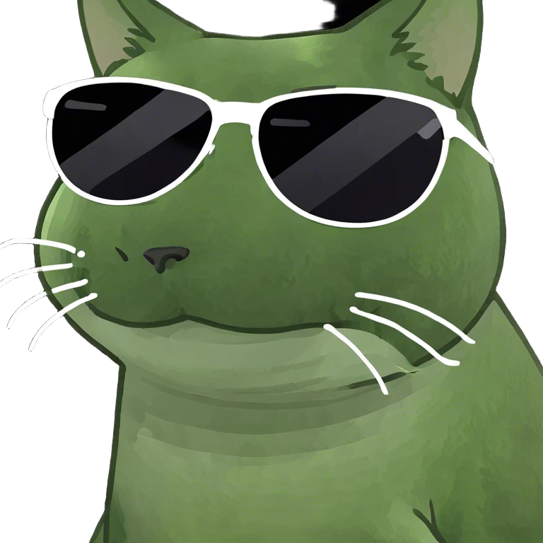 Cat with sunglasses emoji