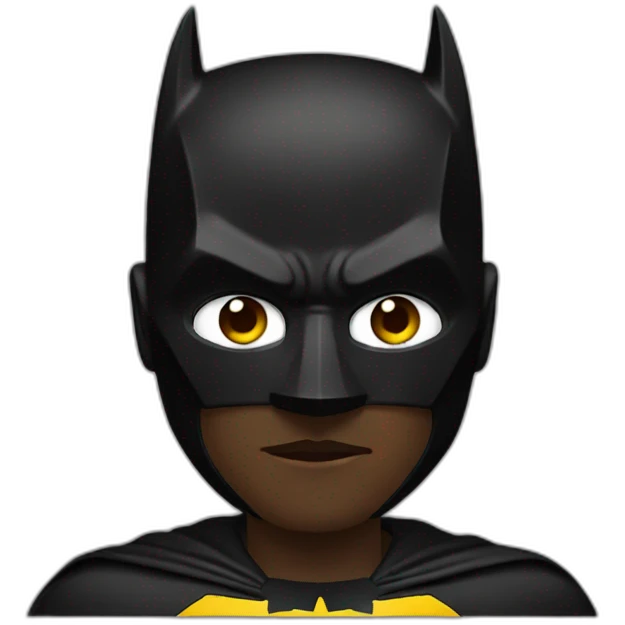 Black batman emoji