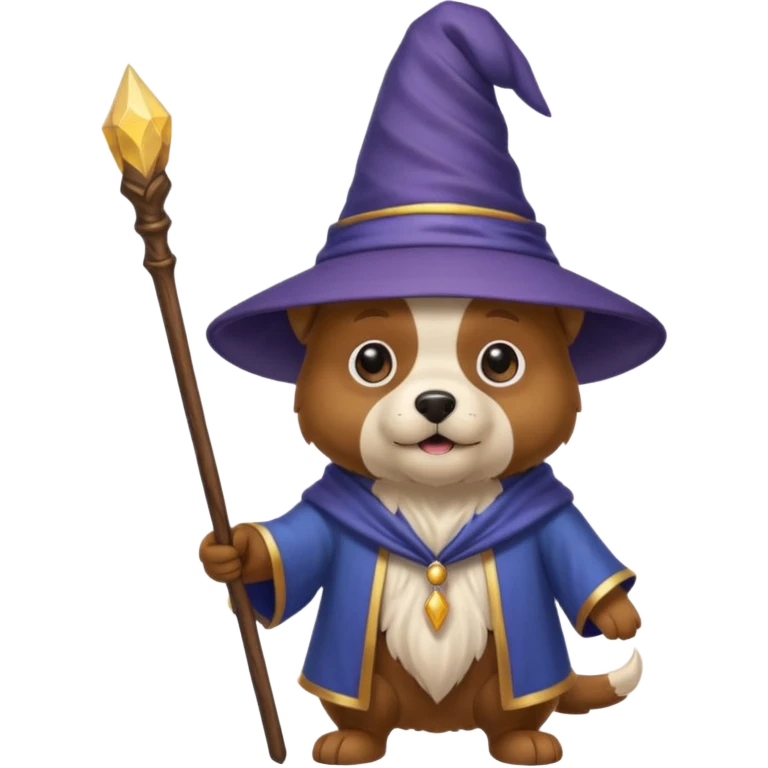 Dog wizard emoji