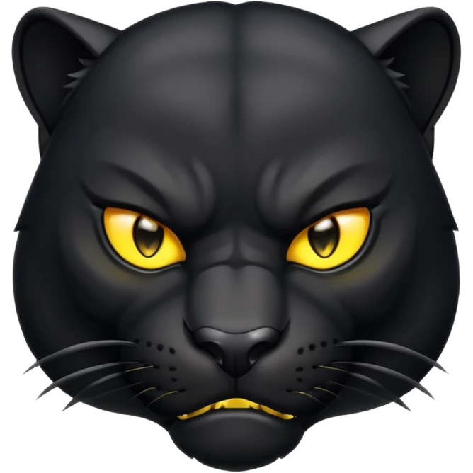 angry panther animal emoji