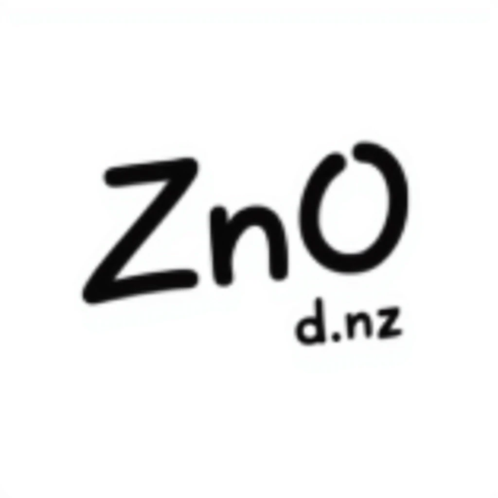 zinc oxide chemical formula (ZnO) emoji