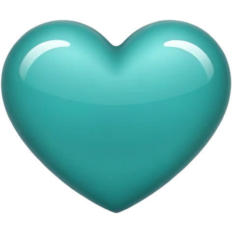 Teal heart  emoji