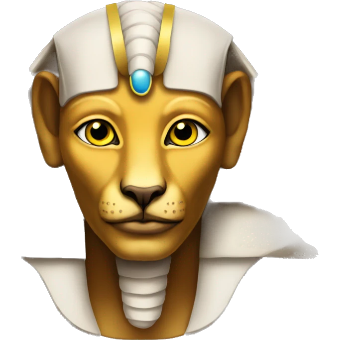 Sphinx with yellow eyes  emoji