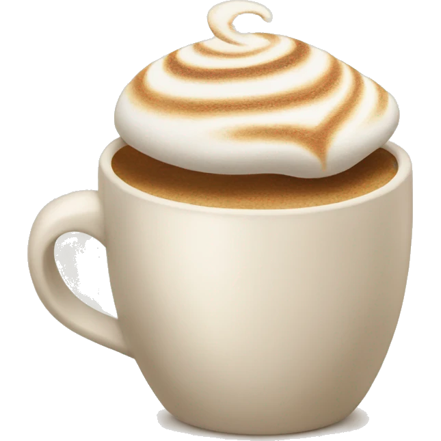cappucino heart cup emoji