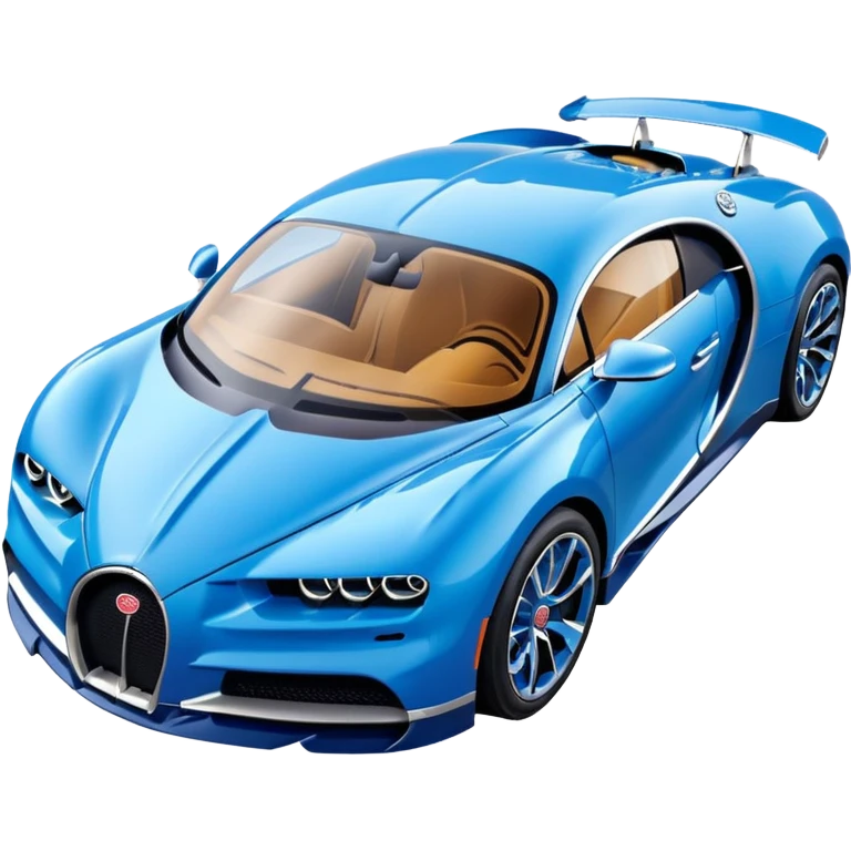 blue bugatti chiron emoji