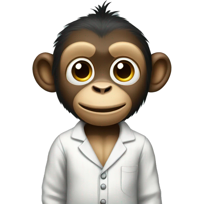 Monkey wearing pajamas emoji