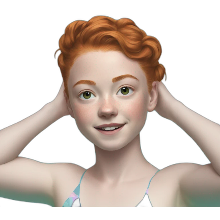 Sadie sink in pool emoji