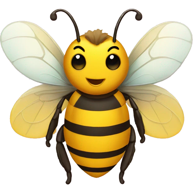 Bee with a read heart emoji