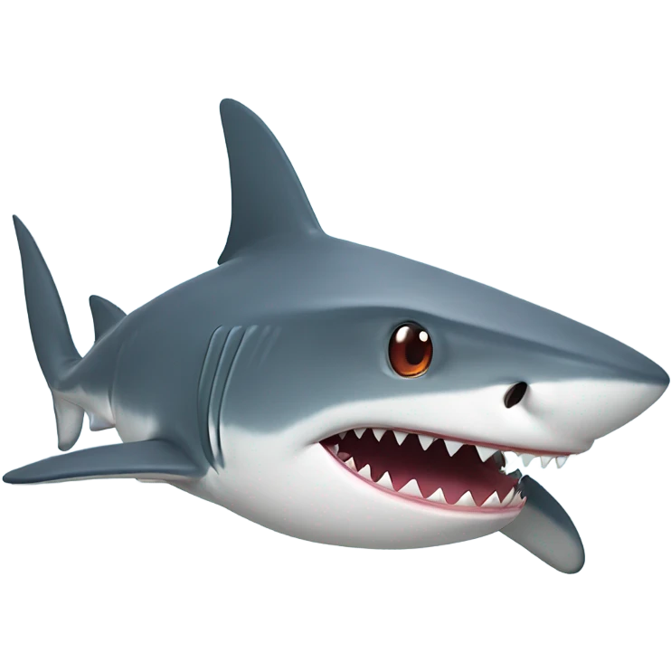 Shark with laser beams shooting out of the eyes emoji