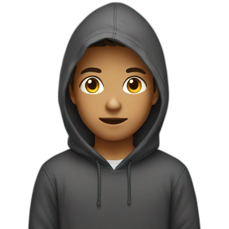 Boy with hoodie emoji