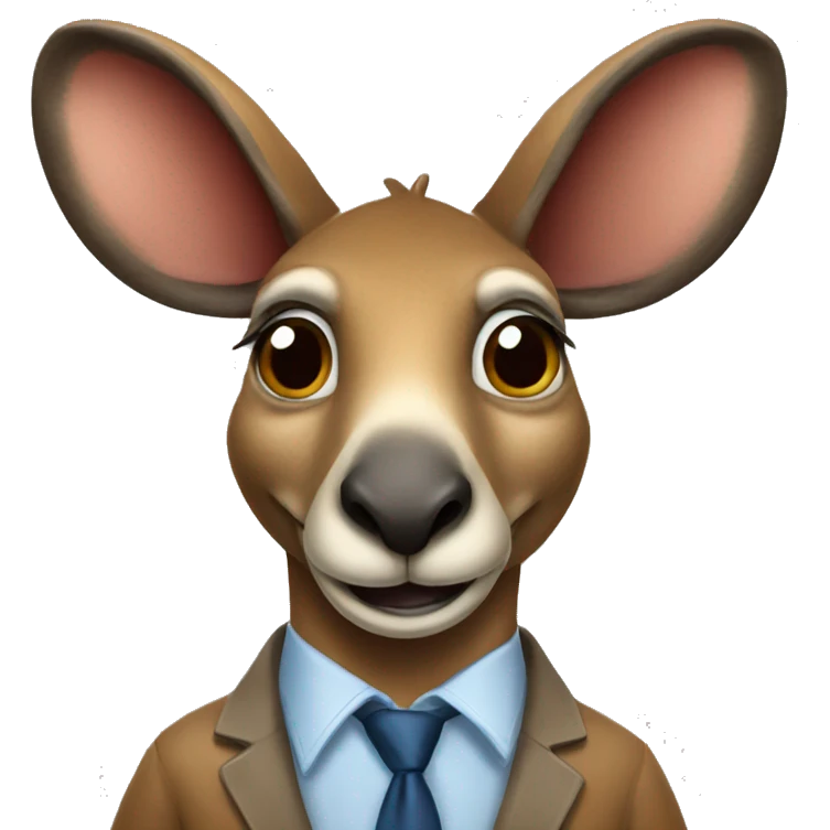 a voting kangaroo  emoji