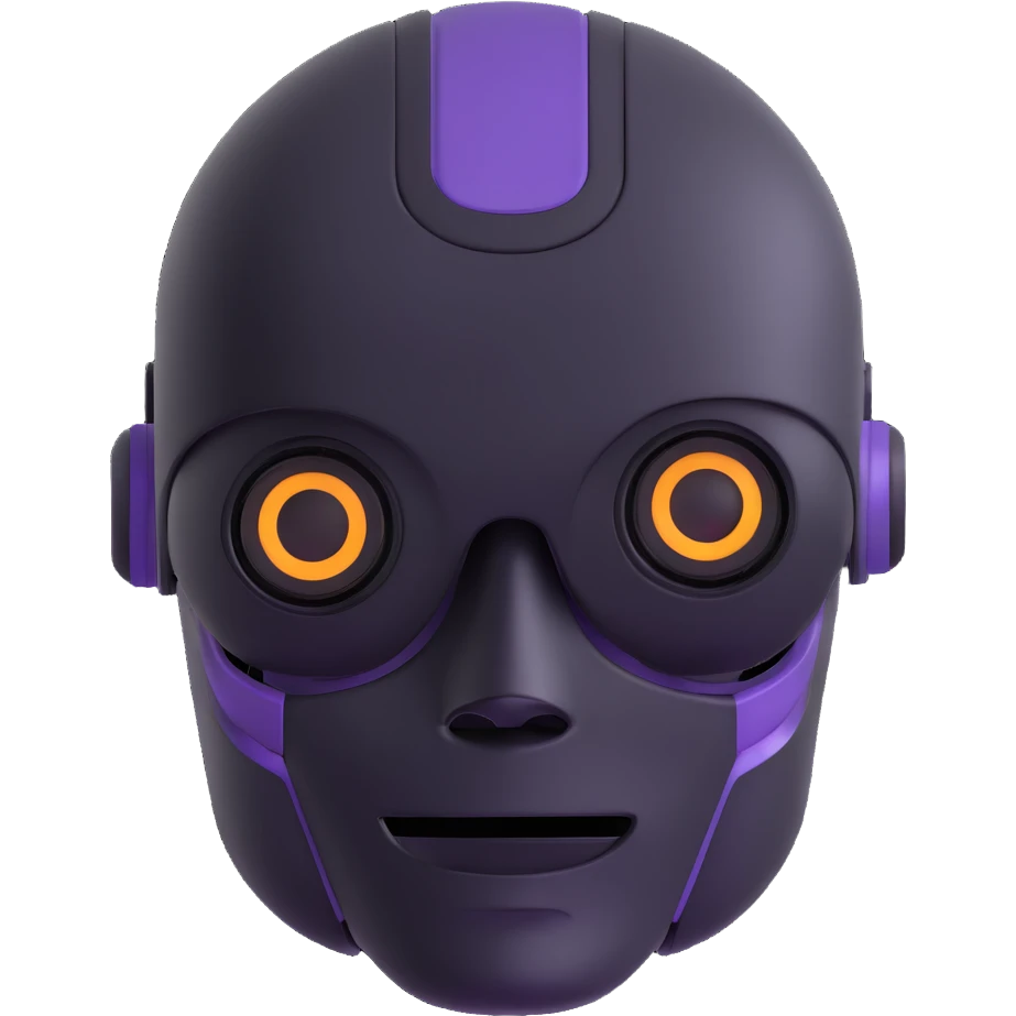 robot face emoji