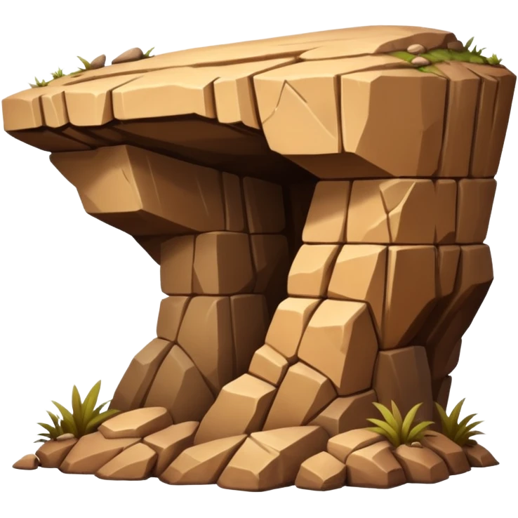 rock overhang , shelter. emoji
