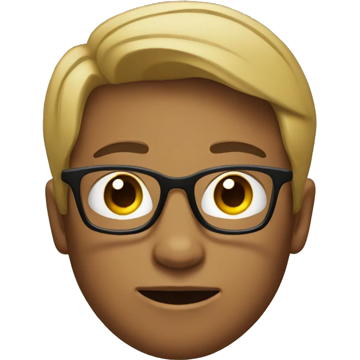 Young men With glasses  emoji