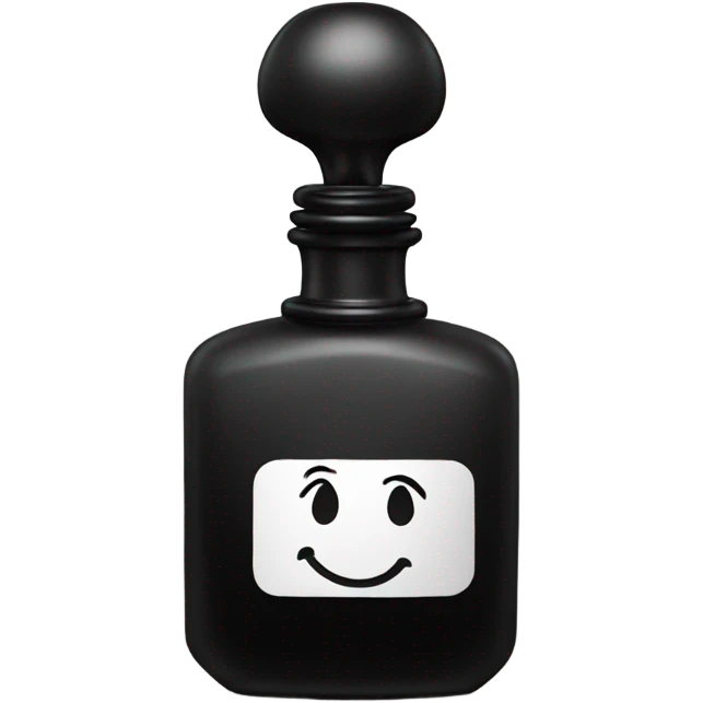 smiling perfume face with black cap emoji