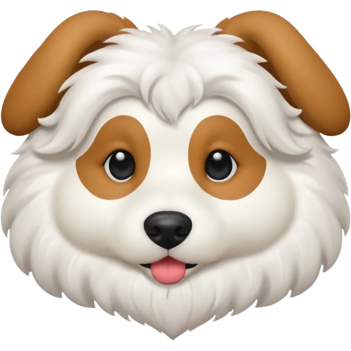 Dog shaped like a heart ￼ emoji