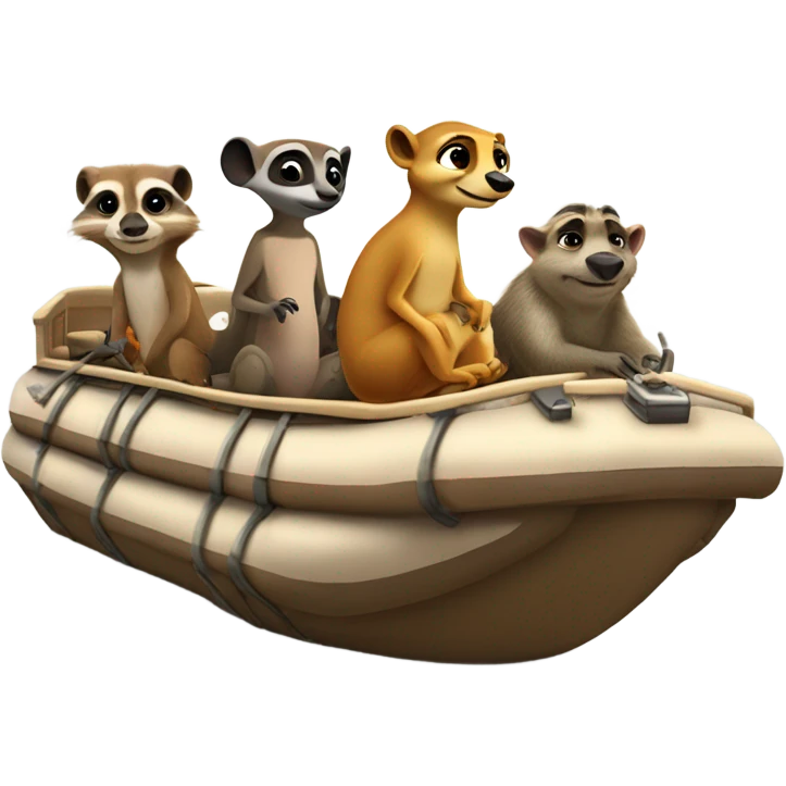 Hakuna Matata - pontoon with Timon and Pumbaa on it emoji