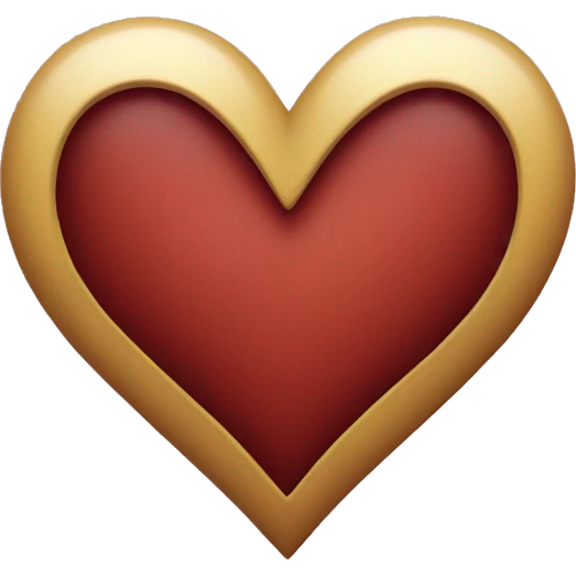 Bordo heart emoji
