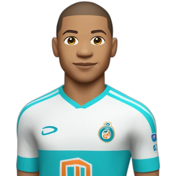 Mbappe avec le maillot de l’OM emoji