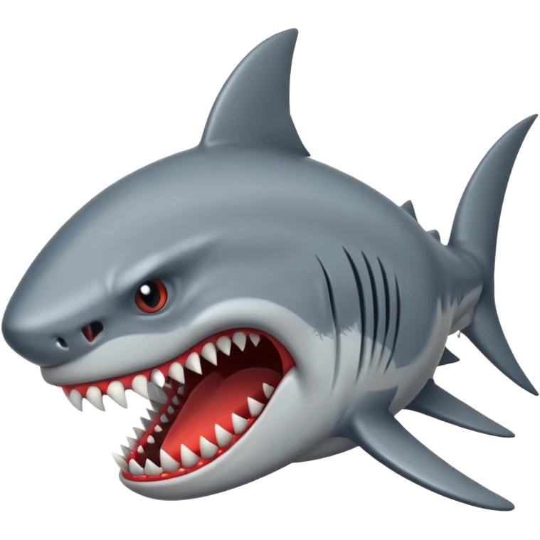 Mad shark emoji