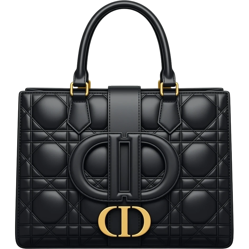 black tote dior bag emoji
